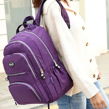 

New Women Backpack Multifunction Waterproof Nylon Large Capacity Lady Women Backpacks Female Casual Travel Bags