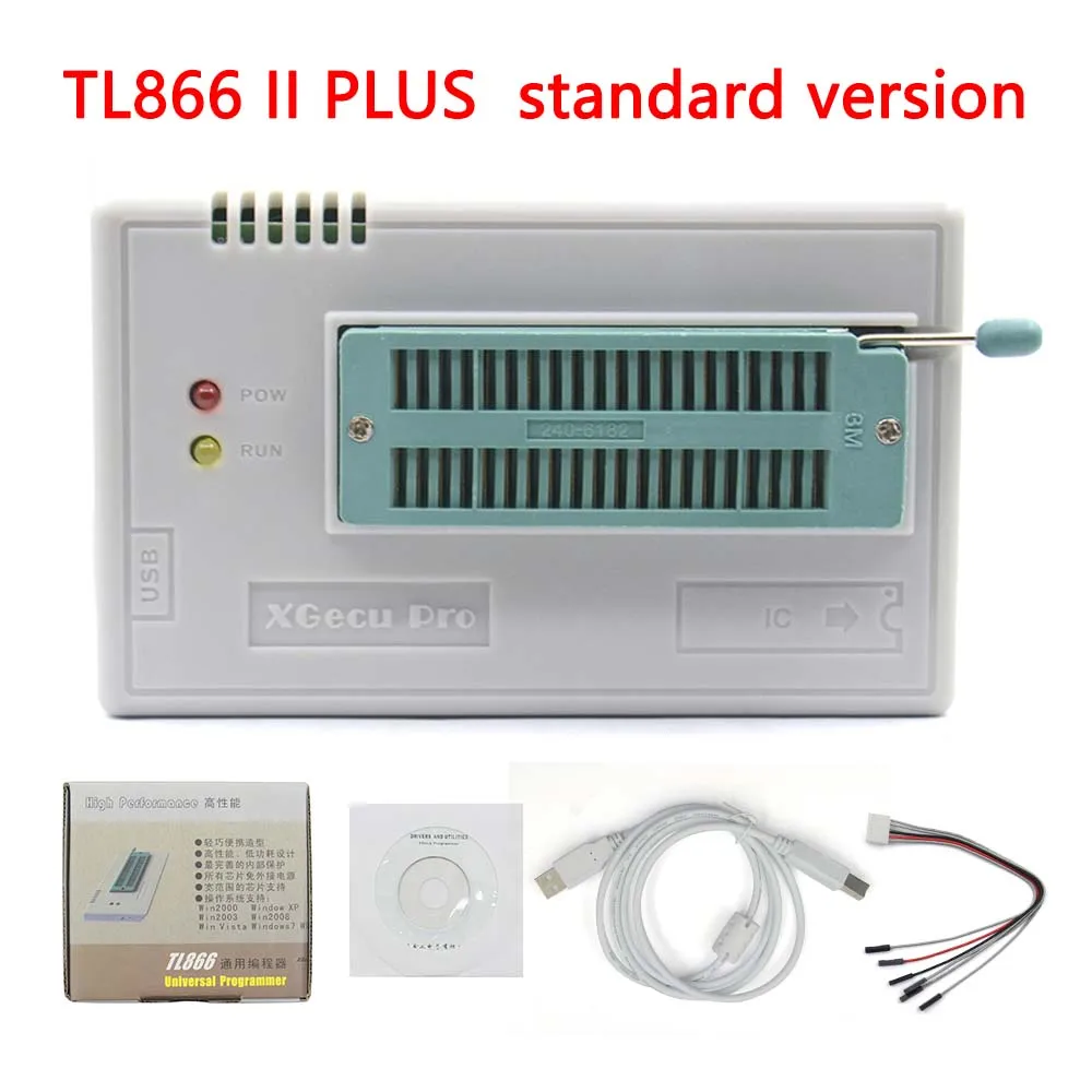 tl866II plus V9.00 TL866II плюс EEPROM PIC AVR USB универсальный биос nand Программист 24 93 25 mcu биос EPROM с SPI Драйвером - Цвет: tl866II plus