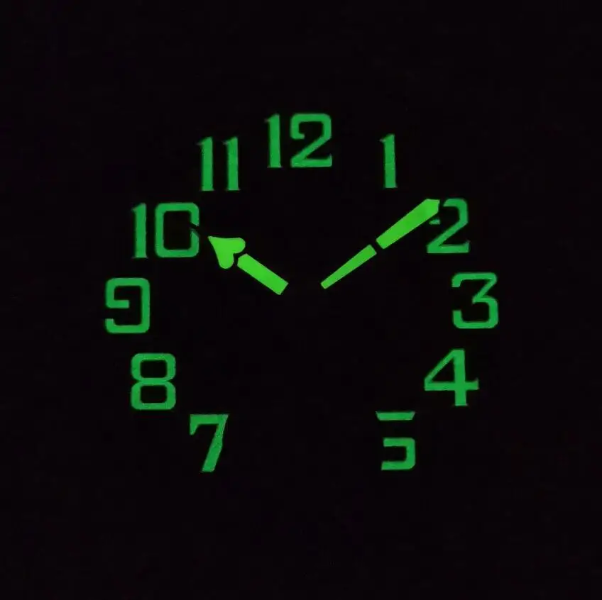 Watch parts 35mm Dial hands luminous Big number fit ETA 6498 Movement men's watch mechanical watch
