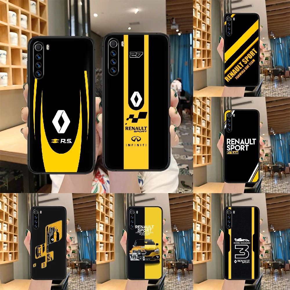 

Car Logo Of Renault Phone case For Xiaomi Redmi Note 4A 4X 5 6 6A 7 7A 8 8A 4 5 5A 8T Plus Pro black bumper soft funda 3D back