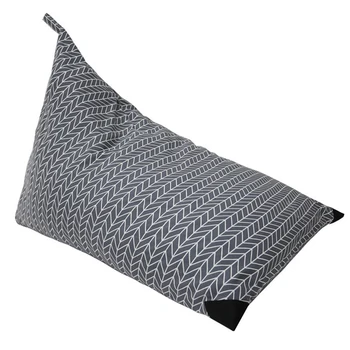 

Sofa Dustproof Canvas Triangle Printed Kid Room Large Capacity Chair Cover Storage Bean Bag Home For Stuffed Animal Bedroom