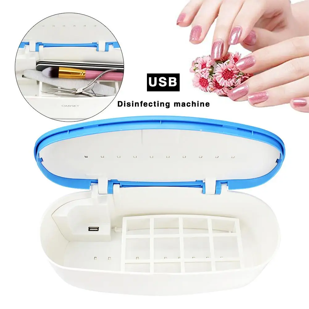 

Smart LED UV Sterilizer Box Nails Accessoires Comestics Makeup Brush Personal Care Tools UV Disinfection Box Cleaning Device