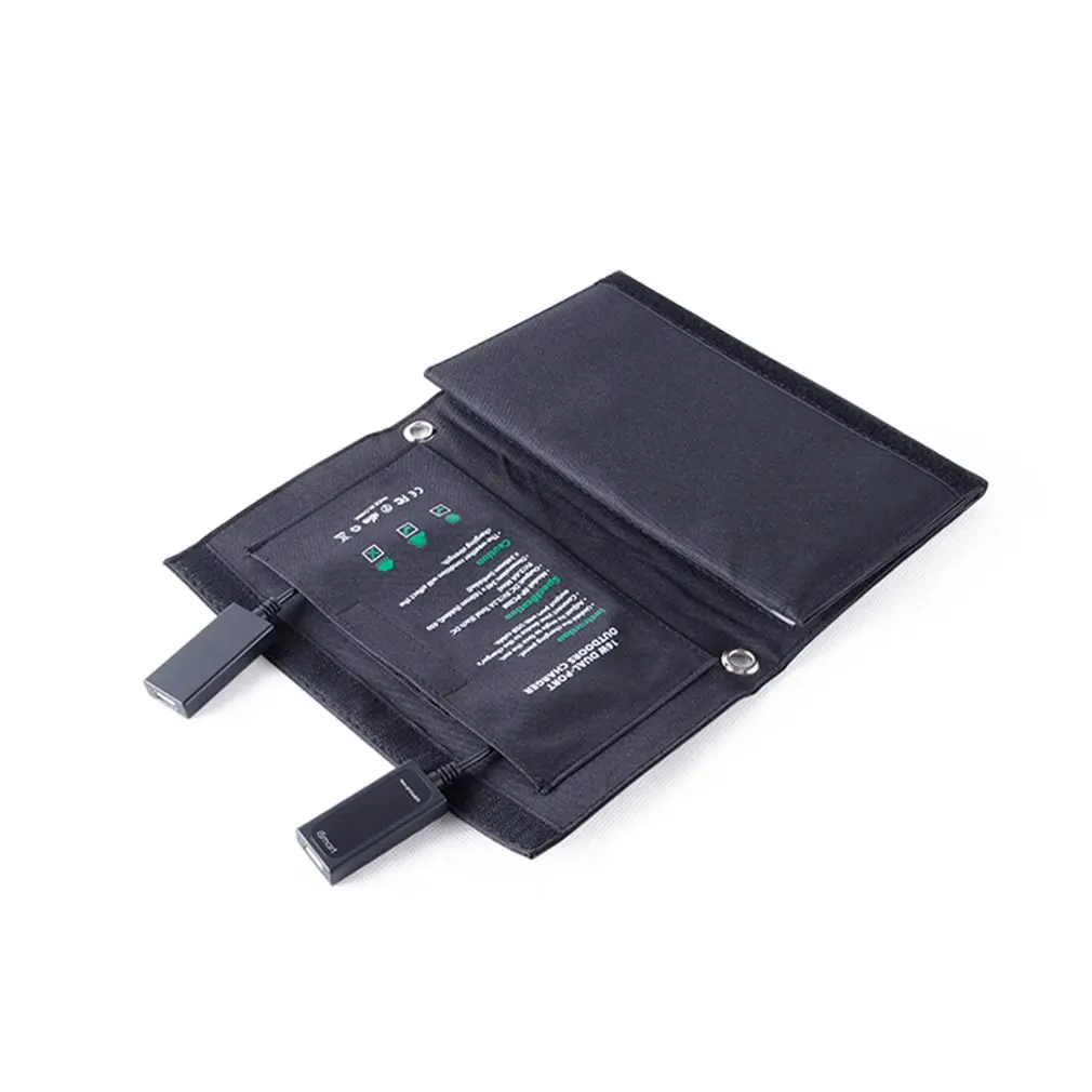 

16W Folding Solar Panel Mobile Phone Charger Backpack Charger With Dual Usb Outdoor Camping Travel Multi-Function Charger
