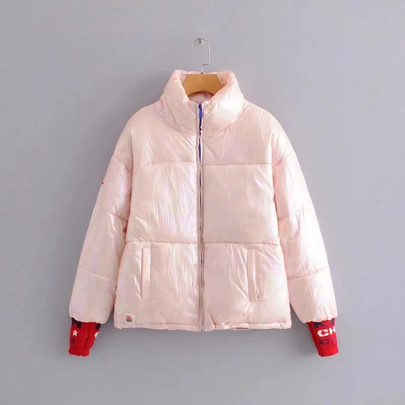 New Glossy Women's Winter Jacket Warm Cotton Down Jackets Oversized Women's Park Harajuku Streetwear