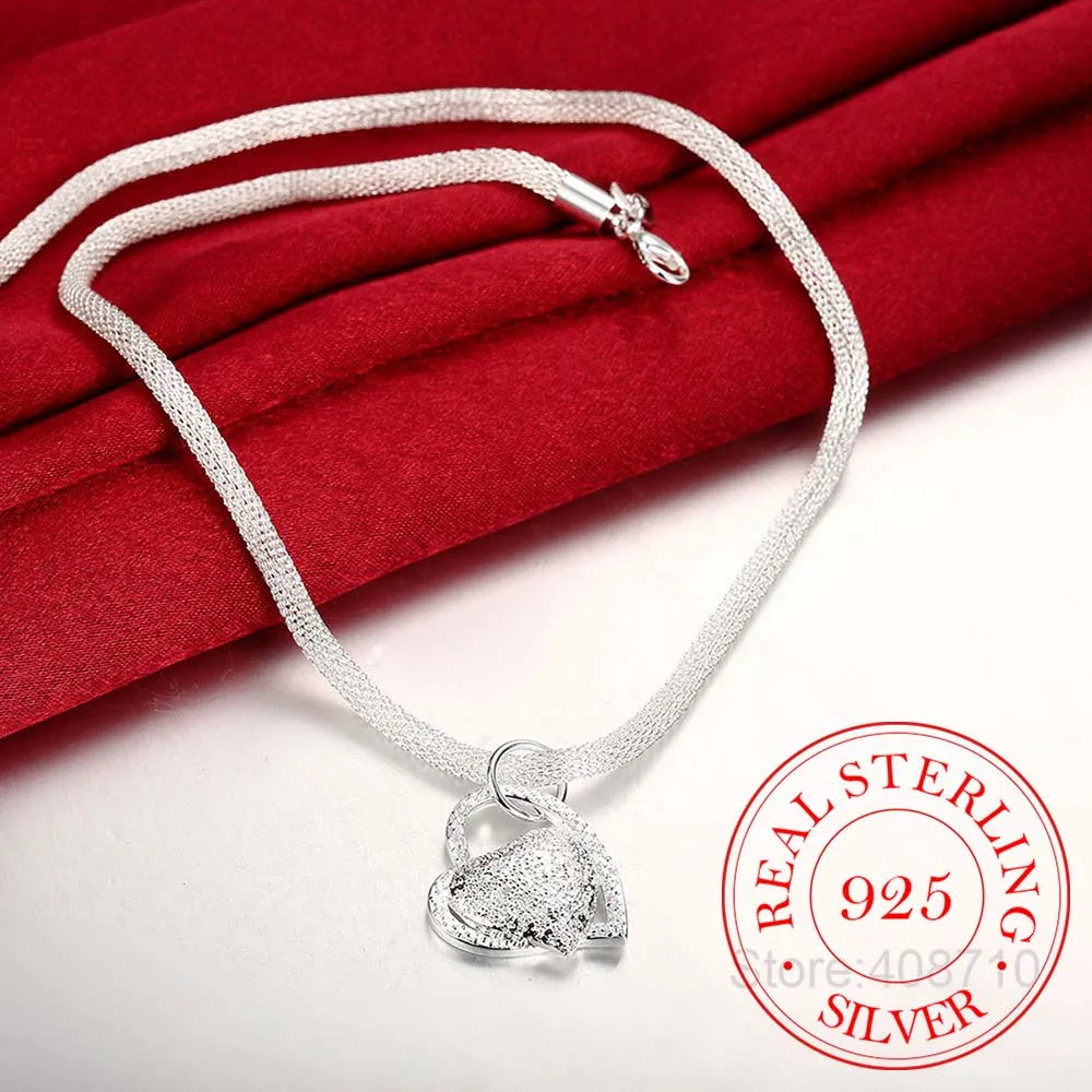 Женское ожерелье из серебра 925 пробы с сеткой|pendant dollar|pendant cutependant light |