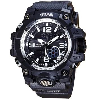 

More Function Sports Watch Outdoor Waterproof Alarm Clock Luminous Electronic Watch Men Trend Table Woman