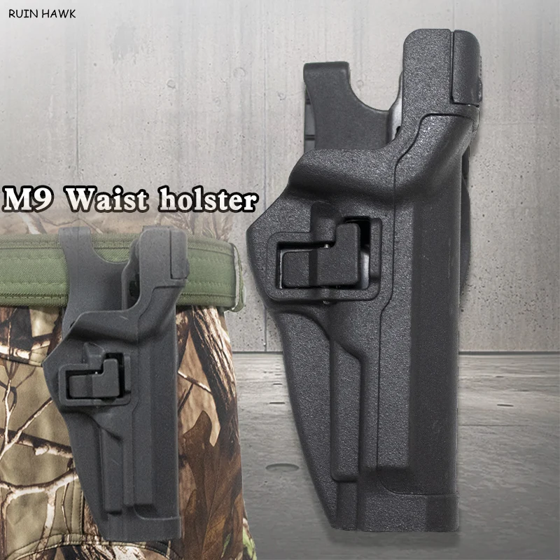 

Tactical Compact Beretta M9 Without Flashlight Pistol Holster Waist Case Hunting Accessory