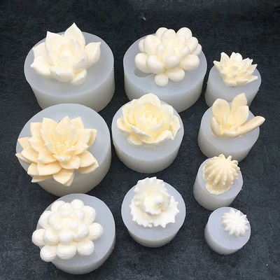 Succulents Silicone Cake Mold Baking Tools Fondant Decorating Kinchen Gadgets Chotolate Sweetgo DIY For Baby Mousse