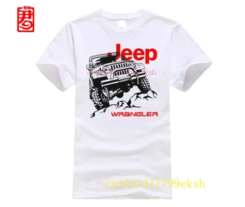 

2020 Summer brand clothing Jeep T-Shirt Car Logo Men's New