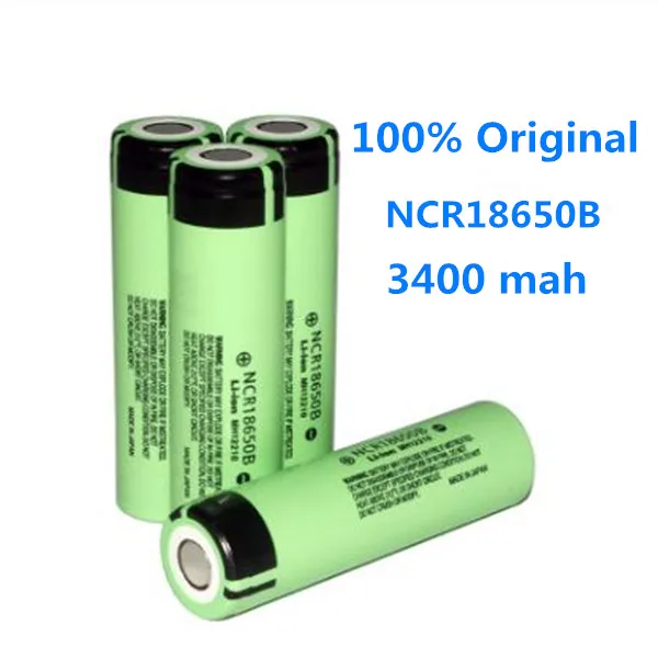 Dolidada100% original 18650 rechargeable lithium ion battery for Panasonic NCR 18650B 3.7 V 3400 MAH battery