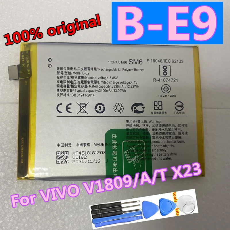 

B-E9 New Original 4000mAh Battery for BBK VIVO V1809 V1809A V1809T, X23, X23 Dual SIM, X23 Dual SIM TD-LTE