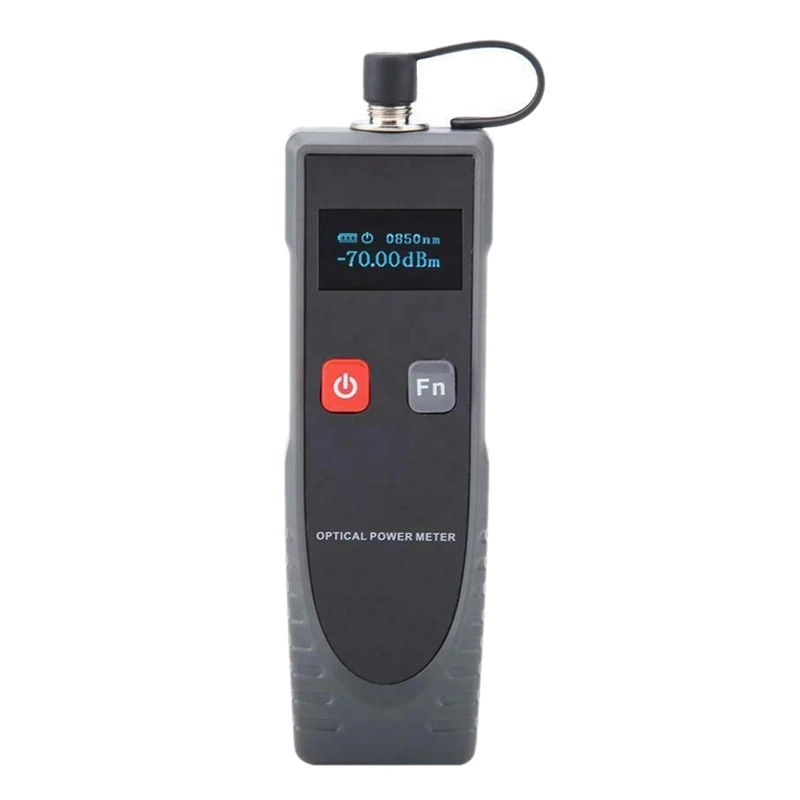 

WT65 Optical Power Meter Digital Power Factor Meter, -70-6DBm with 6 Optic Wave Length, Portable Fiber Optic Cable Tester with F