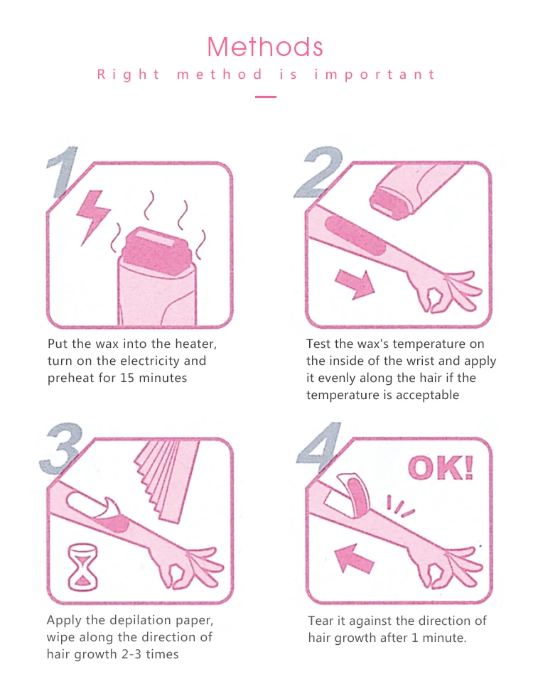 Blue New Hair Removal Portable Wax Warmer Paraffin Depilatory Wax Heater Roller Wax Heater