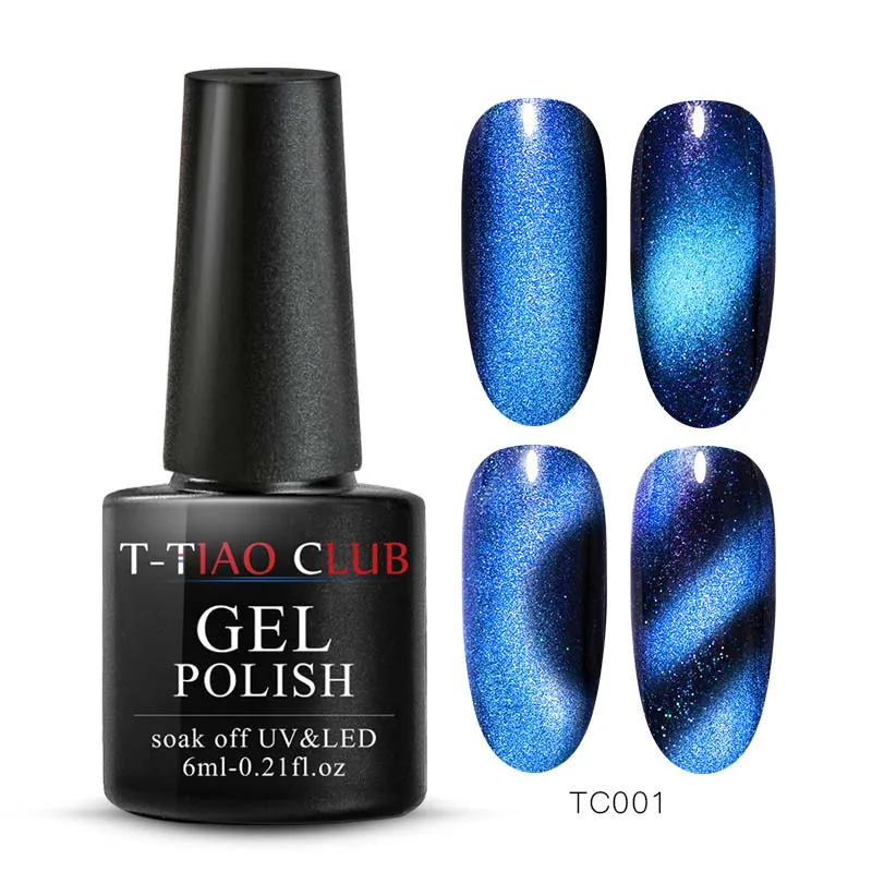T-TIAO CLUB 5D кошачий глаз магнит Гель-лак для ногтей звездное небо кошачий глаз гель для ногтей отмачиваемый УФ Магнитный Гель-лак для ногтей - Цвет: TS05049