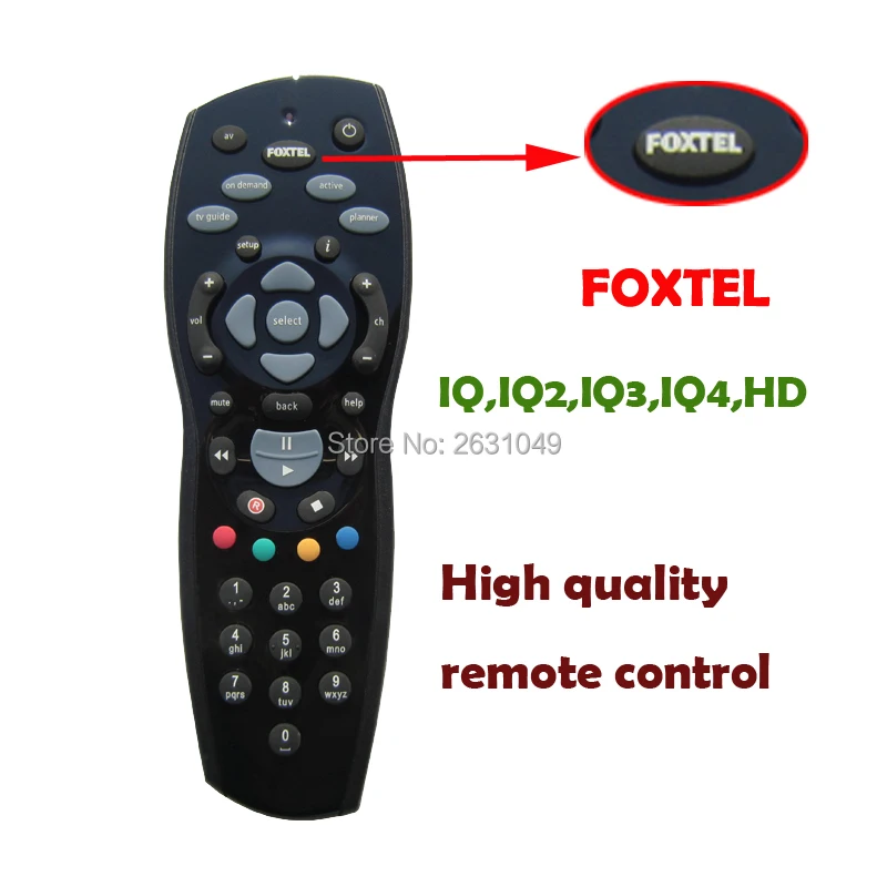 Alternative remote control for FOXTEL V8 iQ1 iQ2 iQ3 MyStar MyStar2