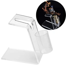 1PCS Tattoo Machine Holder Cear Acrylic Tattoo Machine Pen Holder Stand Tattoo Gun Supply Rack Organzier