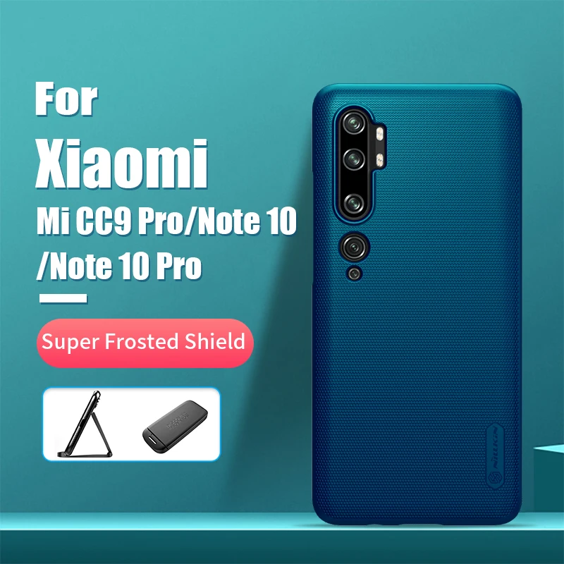 Для xiaomi mi note 10 чехол NILLKIN матовый PC Матовая жесткая задняя крышка Подарочный