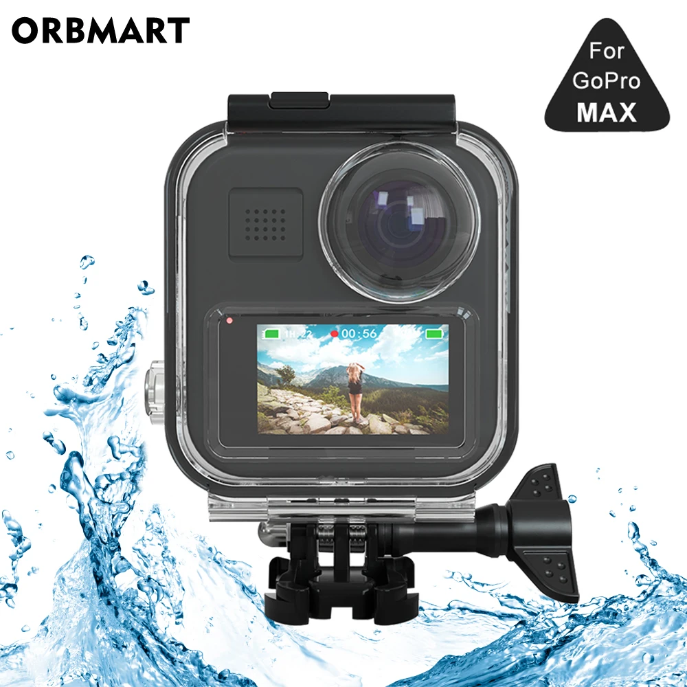 Touchscreen Wasserdichte Gehause Fall Fur Gopro Max 360 Tauchen Schutz Unterwasser Dive Abdeckung Fur Go Pro Max Kamera Zubehor Sportcamcorder Hullen Aliexpress