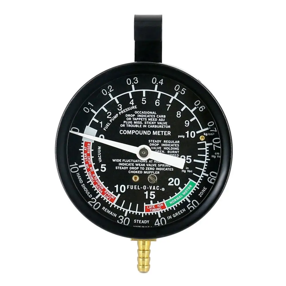

TU-1 Carburetor Valve Fuel Pump Pressure Vacuum Tester Gauge Test Kit Exhaust Pipe Blockage Detection