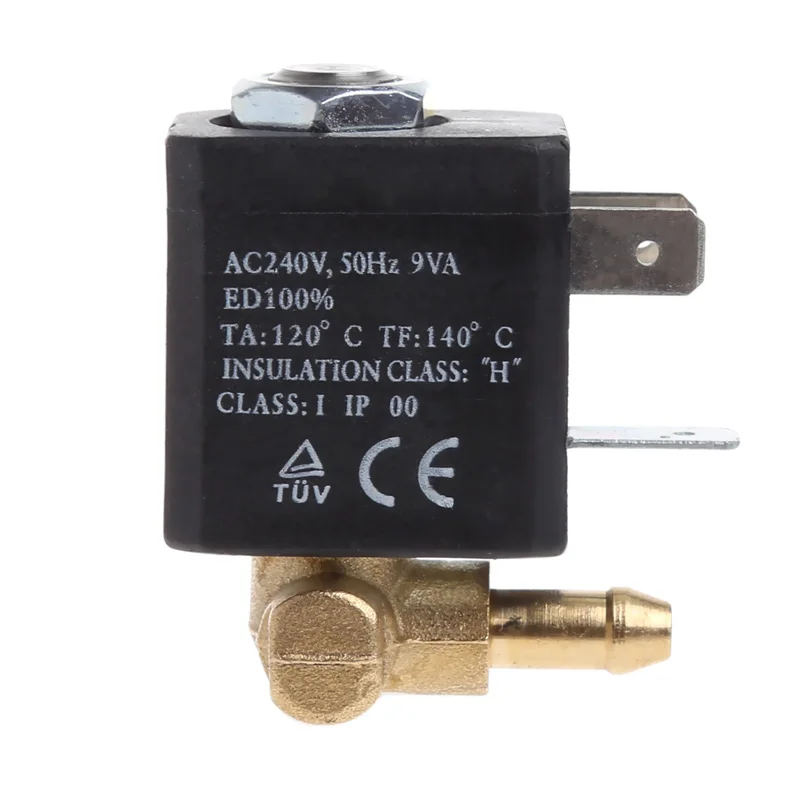 Cannula N/C AC 230V G1/8 &quotлатунный генератор пара Соленоидный клапан для воды кофе