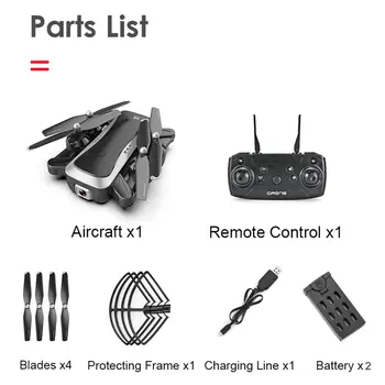 

S36 Foldable RC Drone with Dual camera 1080P 4K HD WiFi Optical Flow Hover RC Airplane Headless Mode