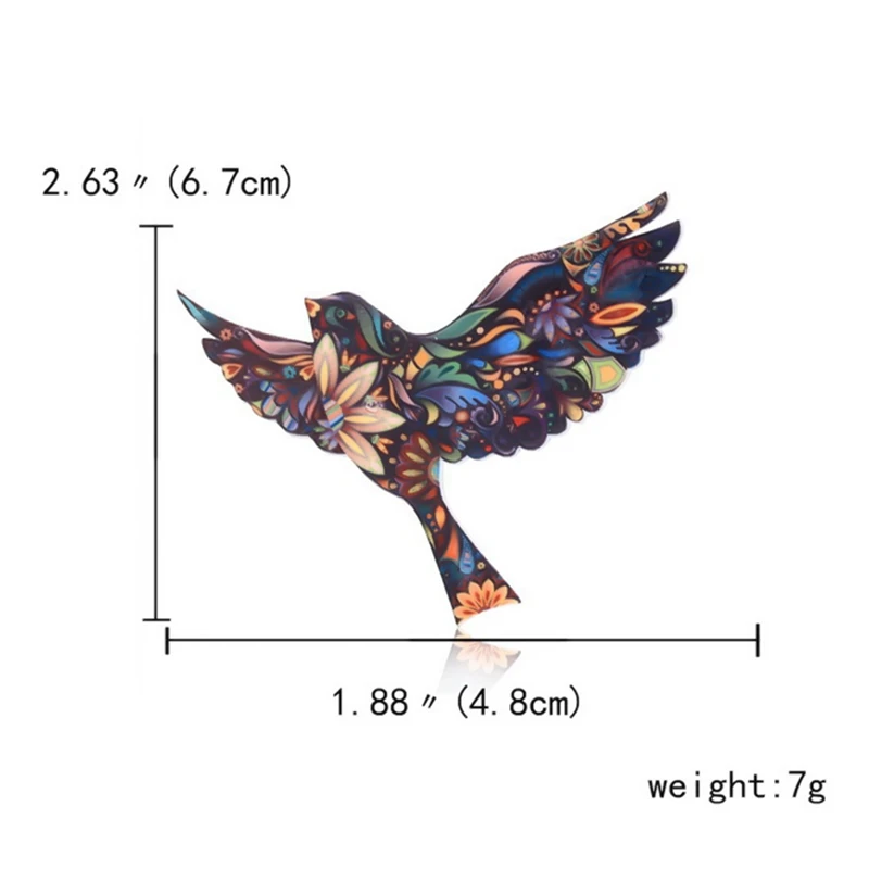 Новые акриловые Броши птицы для женщин Одежда сумка нагрудные значки броши аксессуары Подарки Дети милые животные брошь ювелирные изделия