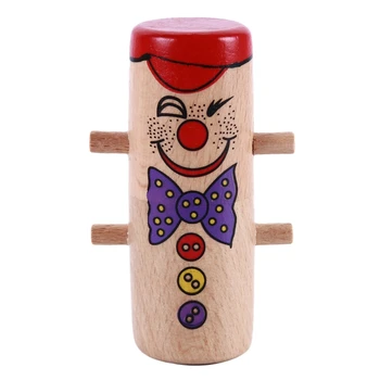 

Head Clown Puzzle Wooden toys Flip Children Building toy Gravity Game Toys Gift Wooden Blocks