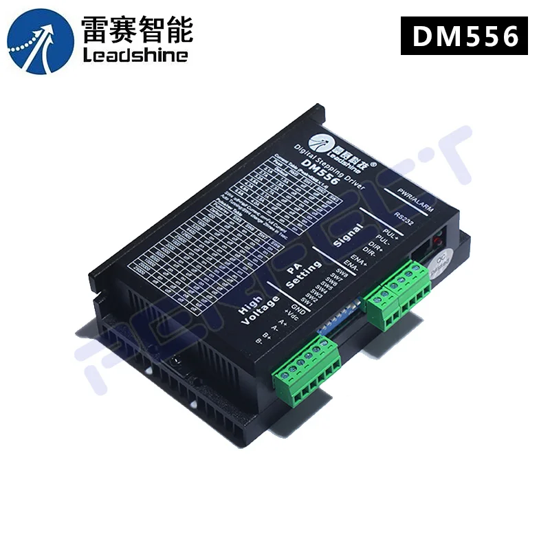 

DM556 Leadshine Stepper Motor Controller 2-phase Digital Stepper Motor Driver 18-48 VDC 2.1A to 5.6A NEMA23 NEMA34