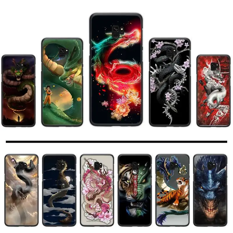 Китайский дракон Восток DIY окрашенный блестящий чехол для телефона Samsung Galaxy S5 S6 S7