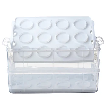 

1pc Double Layer Muffin Cup Cake Boxes Cupcake Carriers Baking Cupcake Container