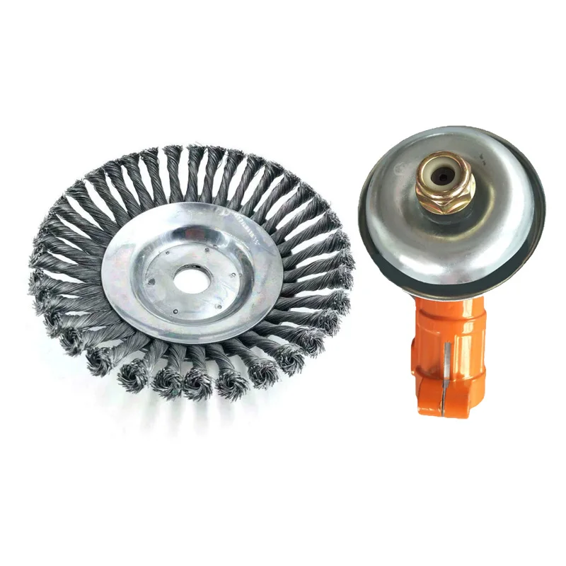 

8 Inch Steel Wire Weed Weeding Brushes Gearbox For Brush Cutter Eater Replaces
