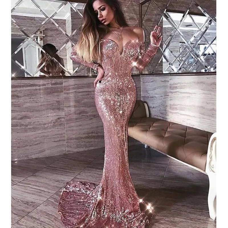 same as picture Выпускные платья Длинные вечерние платья Дубай вечерние праздничные платья - Цвет: same as picture