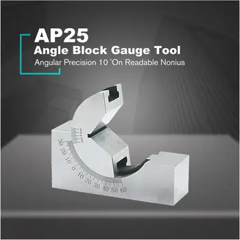 

2019 New Precision Gauge Micro Adjustable Angle V Block Milling Setup 0 to 60 Degree Angle Plate Angle Block Gauge Tool