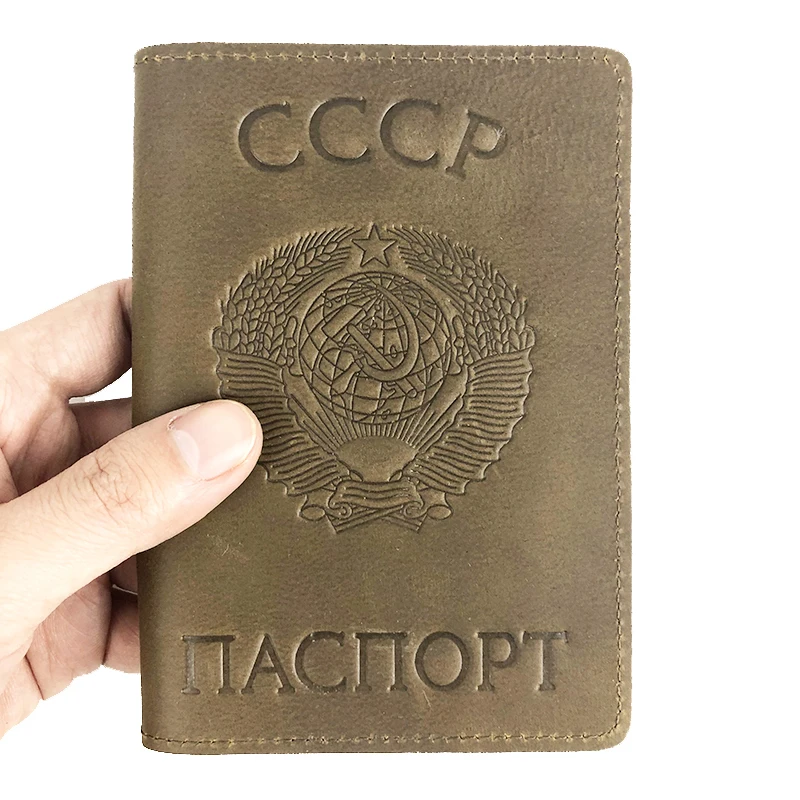 Обложка для паспорта A594 мужская из натуральной кожи|leather passport case|passport casegenuine leather