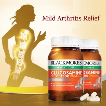 

Blackmores Glucosamine Sulfate Turmeric Capsules Joint Mobility Cushioning Lubrication Cartilage Muscle Comfort Arthritis Pills