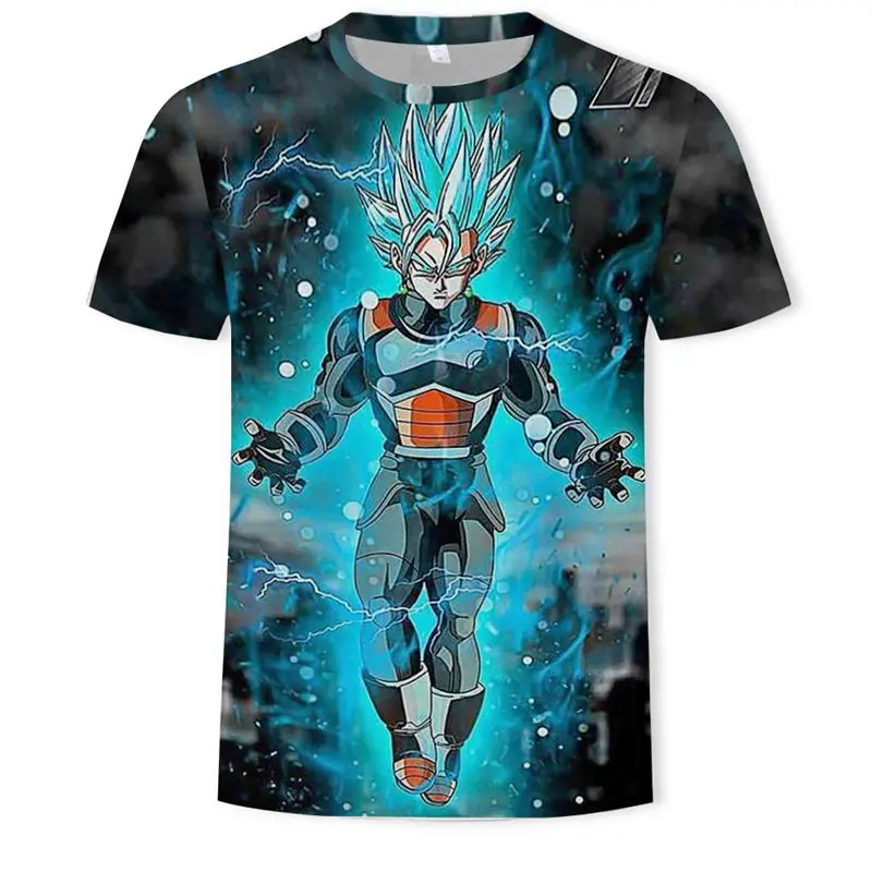 Dragon Ball Z Ultra Instinct God Son Goku Super Saiyan Men Tshirt 3D Printed Summer O-Neck Daily Casual Funny T shirt Plu - Цвет: T164.....