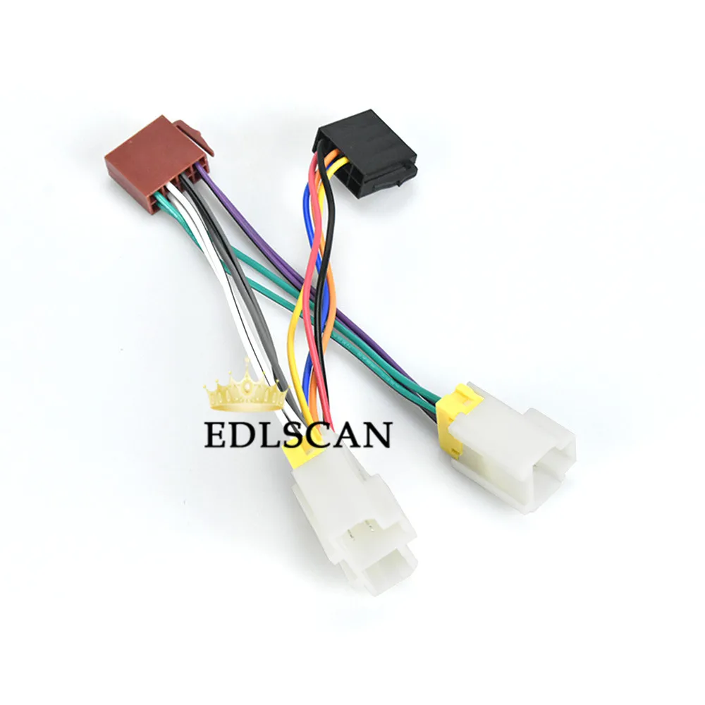 EDLSCAN ISO жгут проводов кабель 12-019 для Nissan autostereo ISO кабель переходника провода 12-019