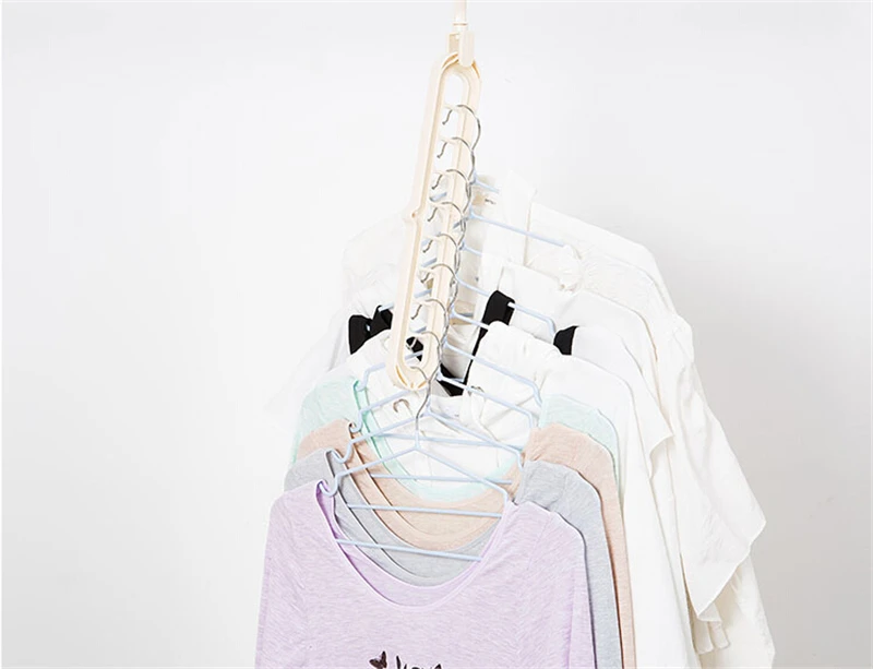 Многопортовая поддержка круг вешалка для одежды сушилка для одежды Многофункциональный пластиковый шарф вешалки для одежды вешалки для