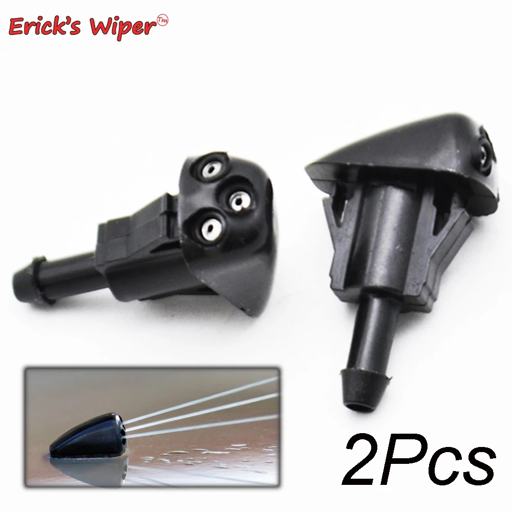 

Erick's Wiper 2Pcs/lot Front Windshield Wiper Washer Jet Nozzle For Kia Optima 2 Spectra Picanto Credos Clarus Shuma Carnival