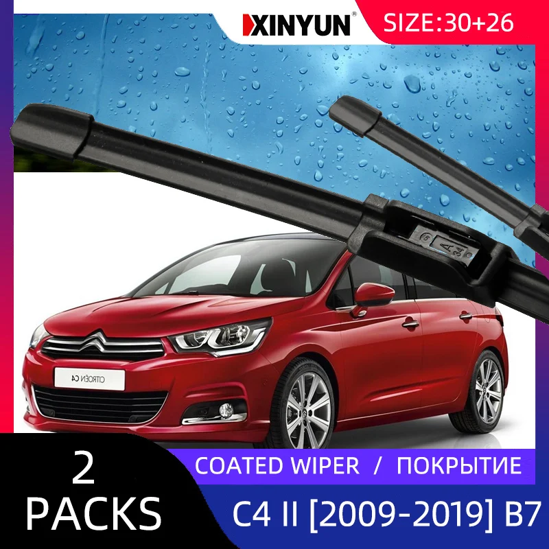 Coated Wiper Front Wiper Blades For Citroen C4 Hatchback 20092017 2016 2015 2014 Windshield Coated Wiper Front Wiper Blades For Citroen C4 Hatchback 20092017 2016 2015 2014 Windshield