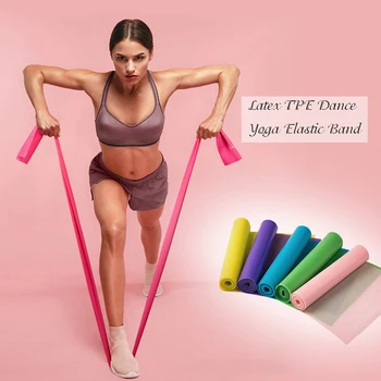 

150/180/200CM Rubber Fitness Exercise Resistance Bands Rubber Yoga Elastic Band Resistance Band Loop Rubber Gym Training