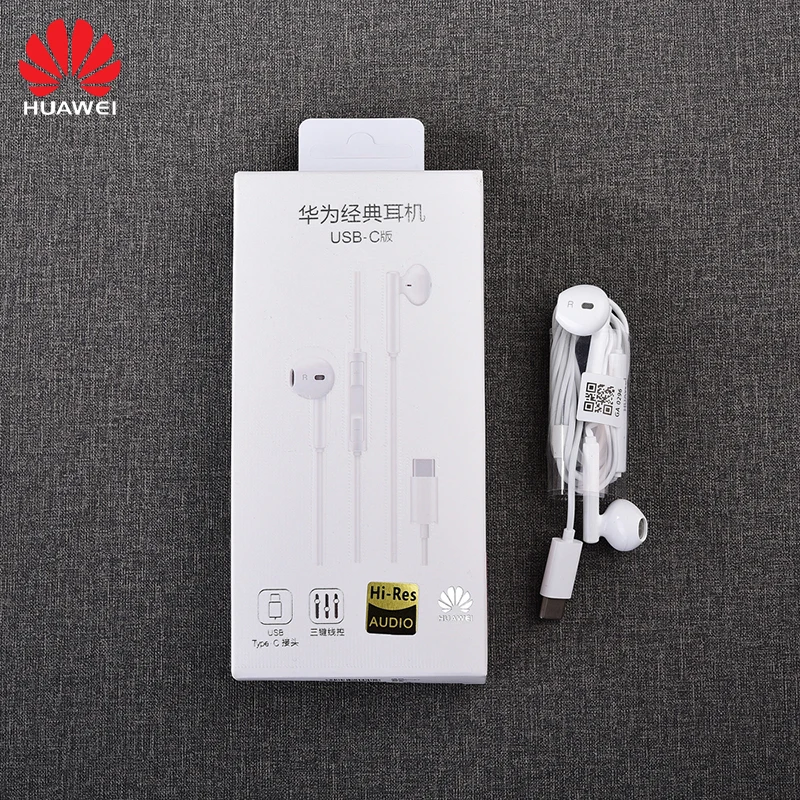 Оригинальные наушники HUAWEI CM33 USB Type-C наушники-вкладыши с микрофоном гарнитура