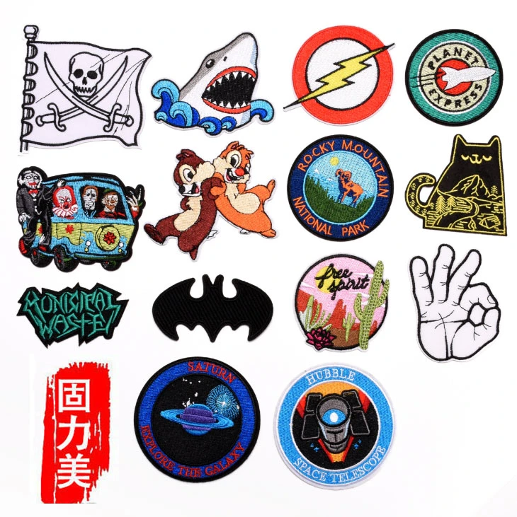 Drapeau Pirate Crane Chat Chauve Souris Requin Bus Ok Main Fer A Repasser Patch 4 Pieces Aliexpress