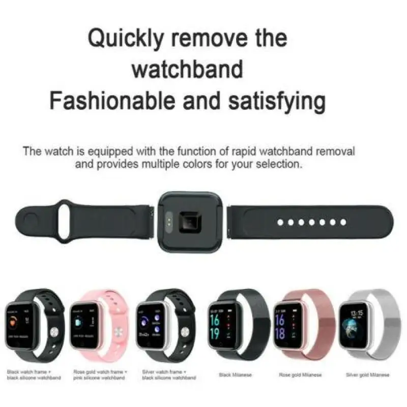 Женские Водонепроницаемые Смарт-часы T80 Bluetooth Smartwatch для IOS телефона Xiomi монитор сердечного ритма фитнес-трекер pk P70 P68 Smart