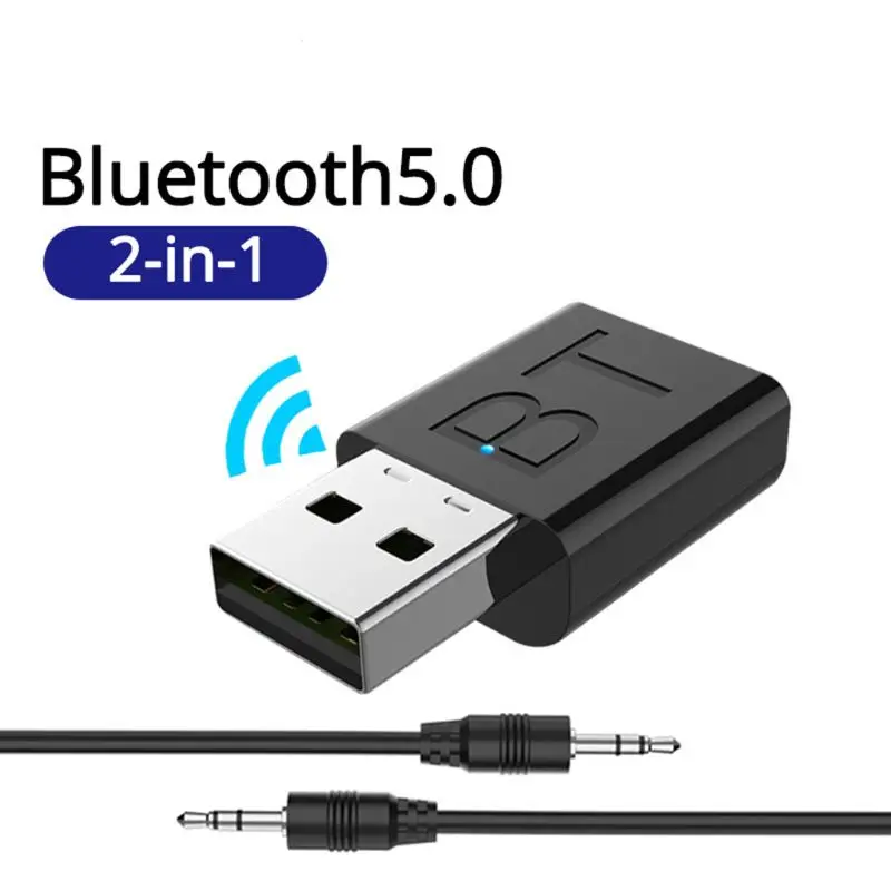 

2 In 1 Wireless Bluetooth 5.0 Transmitter Receiver Adapter Stereo Audio Adapter