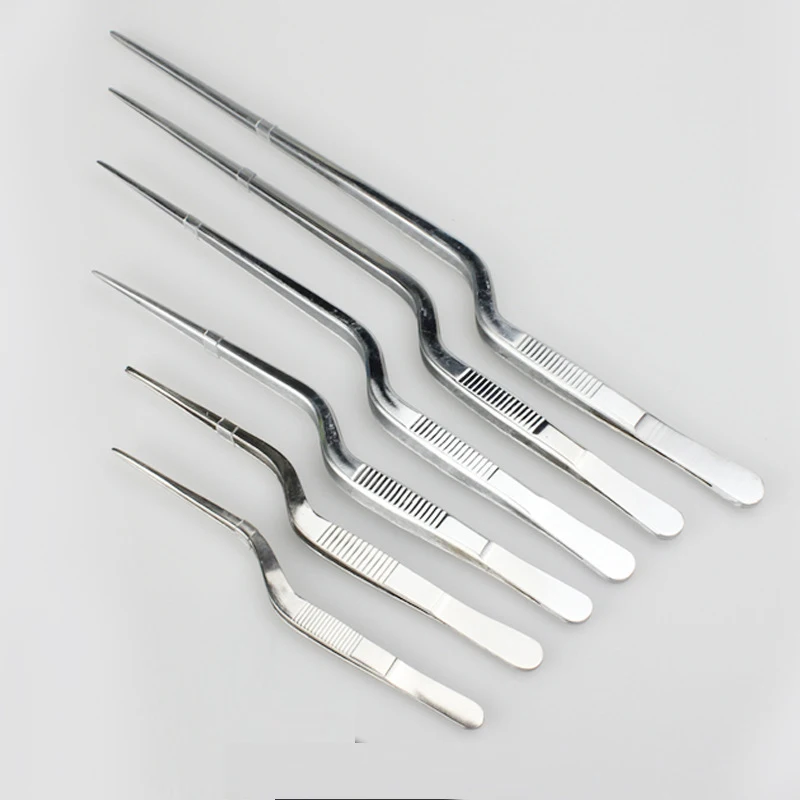 

Seafood Tools Kitchen Tweezers Tongs Multiple Types Professional Chef Plating Stainless Steel Chef Kitchen Tool Two PCS a lot