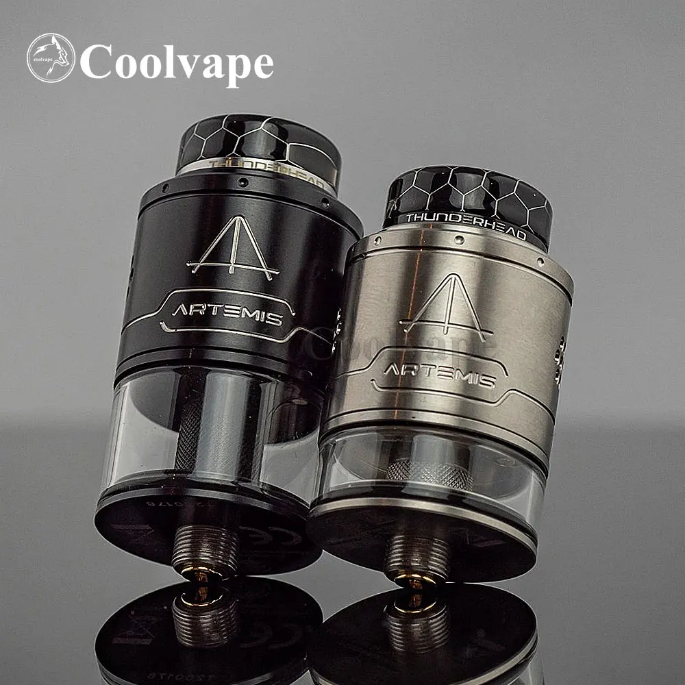 

Original Thunderhead Creations Artemis RDTA V1.5 Atomizer 2/4ml Single Coil 24mm atomizer rta Single Coil Build Deck tank