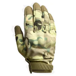 Guantes de camuflaje impermeables para hombre, manoplas de combate táctico del Ejército, de dedo completo, de concha suave, para entrenamiento de equitación, pantalla táctil