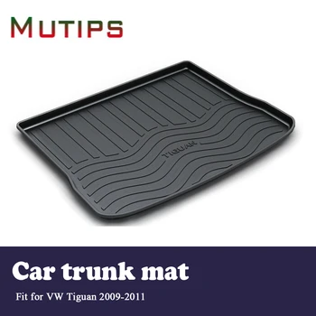 

Mutips 1Set Car Cargo rear trunk mat For VW Tiguan 2009 2010 2011 Boot Liner Styling Waterproof Carpet Anti-slip mat Accessories