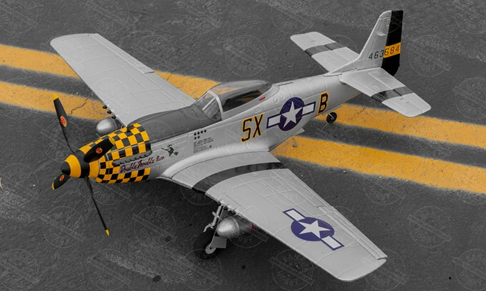 4 CH TopRC мини P51-D радиупрвляемый Warbird Самолет ARF